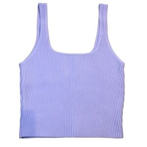 Debut Ribbed| Knit| Square Neck Tank Top